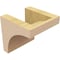 Ekena Millwork 5"W x 5"D x 5"H Wide Huntington Rough Cedar Woodgrain TimberThane Corbel, Primed Tan CORUR05X05X05HUNRCPR - alternate 2